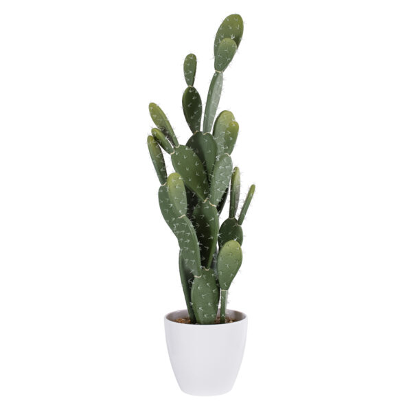 GloboStar® Artificial Garden OPUNTIA FICUS-INDICA CACTUS 20097 Τεχνητό Διακοσμητικό Φυτό Κάκτος Φραγκοσυκιά Υ72cm