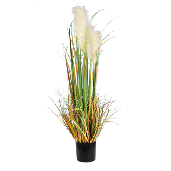 GloboStar® Artificial Garden PAMPAS GRASS 20107 Τεχνητό Διακοσμητικό Φυτό Γρασίδι της Πάμπας Υ88cm