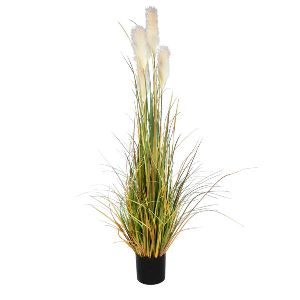 GloboStar® Artificial Garden PAMPAS GRASS 20108 Τεχνητό Διακοσμητικό Φυτό Γρασίδι της Πάμπας Υ150cm