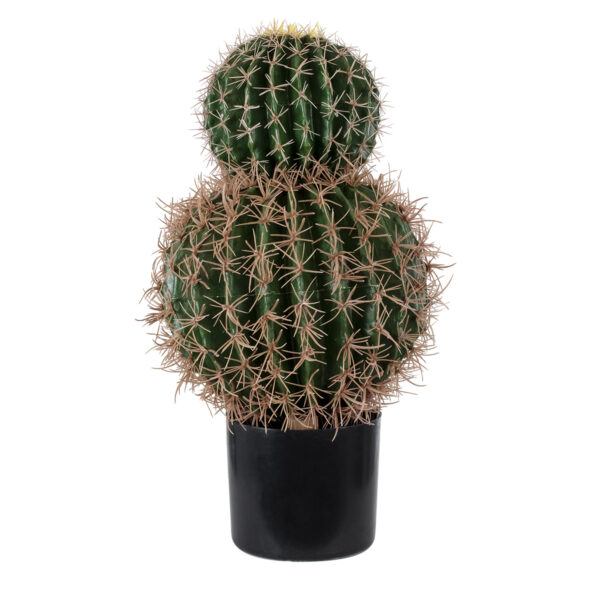 GloboStar® Artificial Garden FEROCACTUS 20136 Τεχνητό Διακοσμητικό Φυτό Φερόκακτος Υ55cm