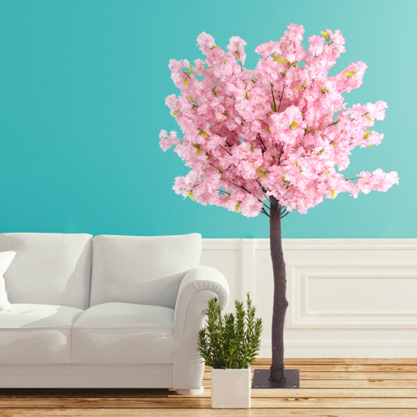 GloboStar® Artificial Garden PINK CHERRY BLOSSOM TREE 20140 Τεχνητό Διακοσμητικό Δέντρο Ροζ Κερασιά Υ160cm - Image 6