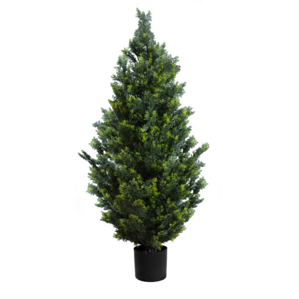 GloboStar® Artificial Garden CYPRESSUS LEYLANDII 20154 Τεχνητό Διακοσμητικό Φυτό Κυπαρίσσι Λέιλαντ Υ120cm