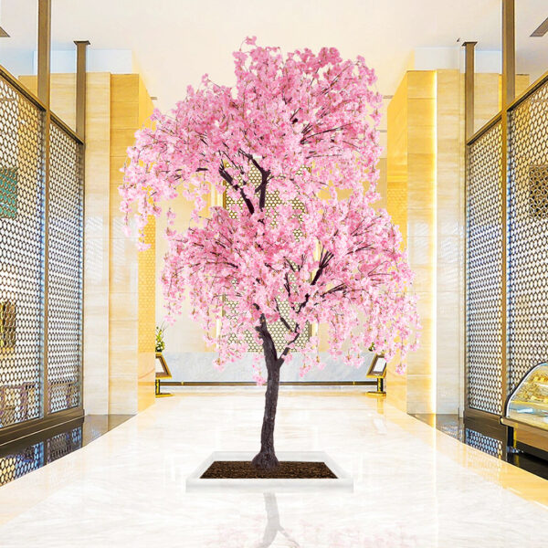 GloboStar® Artificial Garden CHERRY BLOSSOM TREE 20166 Τεχνητό Διακοσμητικό Δέντρο Άνθος Κερασιάς Υ380cm - Image 4