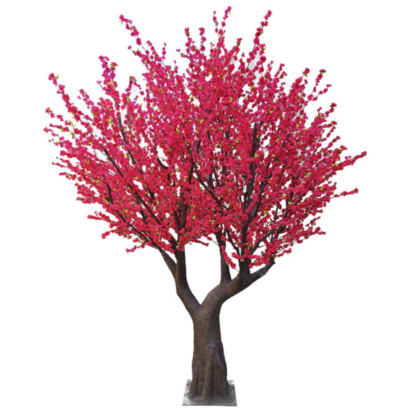 GloboStar® Artificial Garden PEACH BLOSSOM TREE 20168 Τεχνητό Διακοσμητικό Δέντρο Ανθισμένη Ροδακινιά Υ300cm