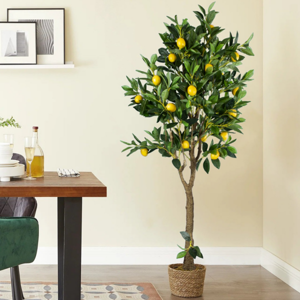 GloboStar® Artificial Garden LEMON TREE 20214 Τεχνητό Διακοσμητικό Δέντρο Λεμονιά Υ165cm - Image 4