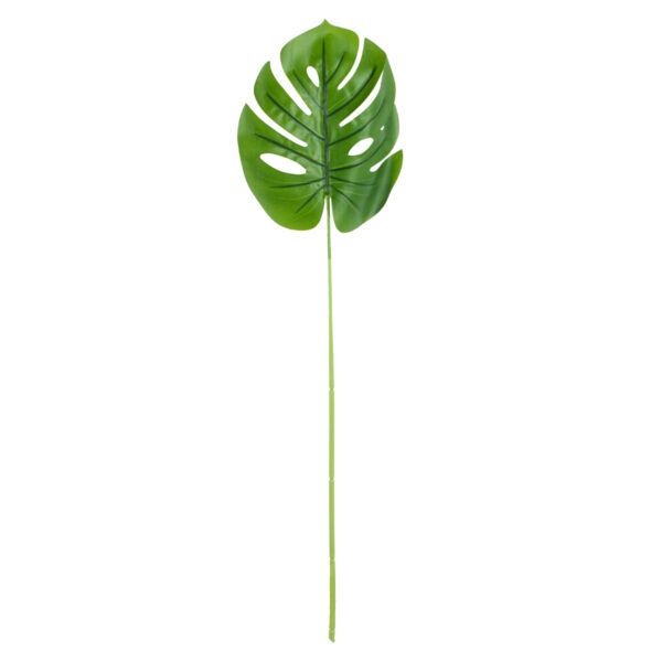 GloboStar® Artificial Garden MONSTERA LEAF 20223 - Τεχνητό Διακοσμητικό Φύλο Μονστέρας Π16 x Υ76cm