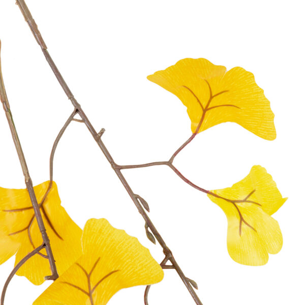 GloboStar® Artificial Garden GINKGO BRANCH 20229 10 x Τεχνητά Διακοσμητικά Κλαδία Γκίγκο Π50 x Υ65cm - Image 3