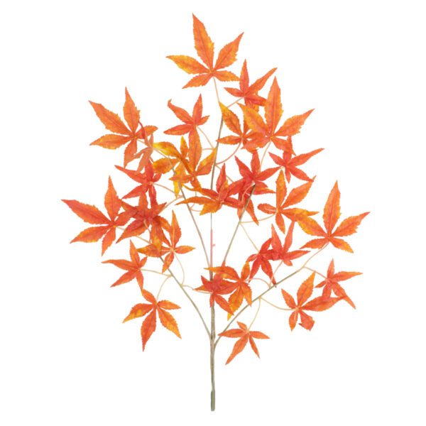 GloboStar® Artificial Garden MAPLE BRANCH 20230 10 x Τεχνητά Διακοσμητικά Κλαδία Σφένδαμου Π55 x Υ60cm - Image 2