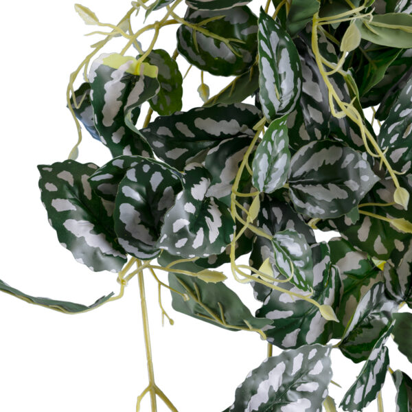 GloboStar® Artificial Garden SATIN POTHOS HANGING BRANCH 20242 Τεχνητό Διακοσμητικό Κρεμαστό Φυτό Ασημένια Άμπελός - Πόθος Υ120cm - Image 2