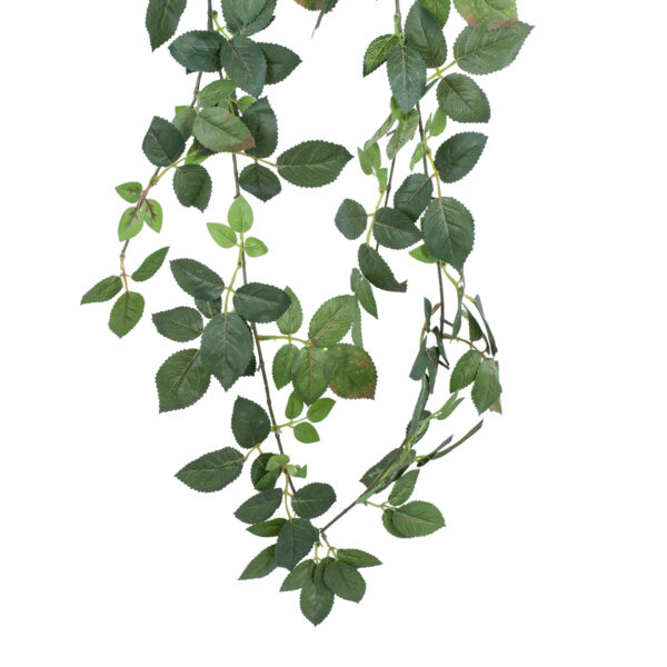 GloboStar® Artificial Garden ROSE IVY HANGING BRANCH 20249 Τεχνητό Διακοσμητικό Κρεμαστό Φυτό Ρίζα - Κισσός Υ130cm - Image 2