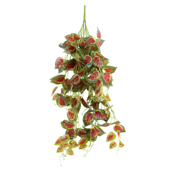 GloboStar® Artificial Garden COLEUS HANGING BRANCH 20255 Τεχνητό Διακοσμητικό Κρεμαστό Φυτό Κολέος Υ90cm