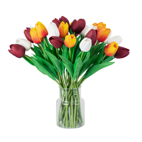 GloboStar® Artificial Garden TULIP BOUQUET 20256 Τεχνητό Διακοσμητικό Μπουκέτο με Τουλίπες Υ42cm