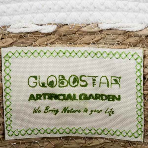 GloboStar® Artificial Garden SARDINIA 20335 ΣΕΤ 3 Διακοσμητικά Πλεκτά Καλάθια - Κασπώ Γλάστρες - Flower Pots Μπεζ με Μακραμέ A:Φ25cm x Υ20cm B:Φ30cm x Υ27cm C:Φ35cm x Υ30cm - Image 18