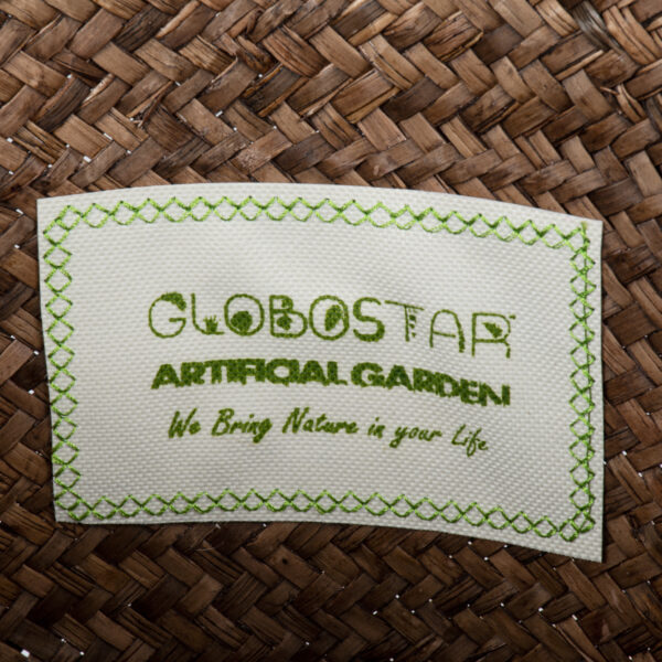 GloboStar® Artificial Garden SKIATHOS 20346 Διακοσμητικό Ψάθινο Καλάθι - Κασπώ Γλάστρα - Flower Pot Καφέ Φ26cm x Υ26cm - Image 5