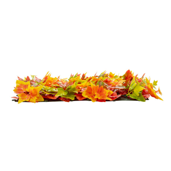 GloboStar® Artificial Garden AUTUMN MAPLE 20349 Τεχνητό Διακοσμητικό Πάνελ Φυλλωσιάς - Κάθετος Κήπος σύνθεση Φθινοπωρινός Σφένδαμος Μ50 x Π50 x Υ10cm - Image 2