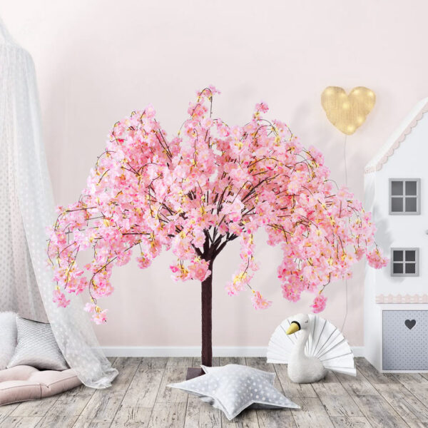 GloboStar® Artificial Garden PINK CHERRY BLOSSOM TREE 20359 Τεχνητό Διακοσμητικό Δέντρο Ροζ Άνθος Κερασιάς Υ140cm - Image 7