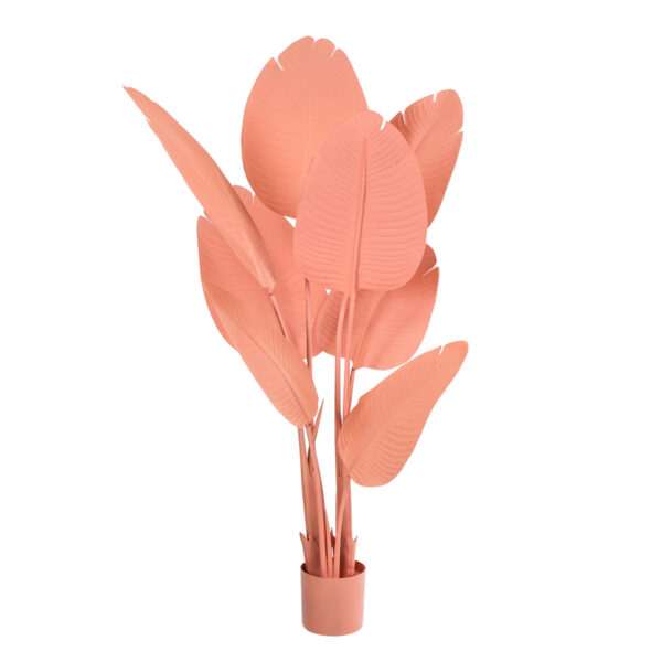 GloboStar® Artificial Garden SALMON STRELITZIA 20366 Τεχνητό Διακοσμητικό Φυτό Σομόν Στερλίτσια Υ120cm