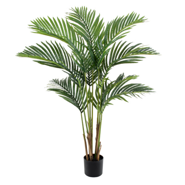 GloboStar® Artificial Garden ARECA PALM TREE 20418 - Τεχνητό Διακοσμητικό Φυτό Φοινικόδεντρο Αρέκα Υ120cm