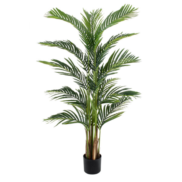 GloboStar® Artificial Garden ARECA PALM TREE 20419 - Τεχνητό Διακοσμητικό Φυτό Φοινικόδεντρο Αρέκα Υ150cm