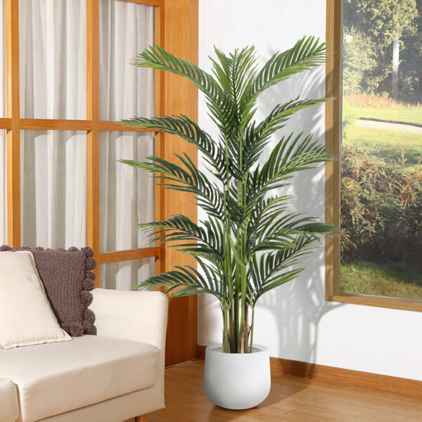 GloboStar® Artificial Garden ARECA PALM TREE 20419 - Τεχνητό Διακοσμητικό Φυτό Φοινικόδεντρο Αρέκα Υ150cm - Image 7