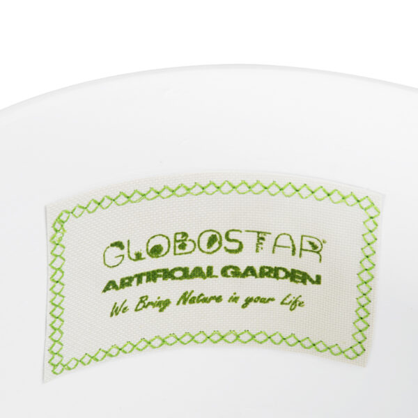 GloboStar® Artificial Garden KASOS 20445 Πήλινο Κεραμικό Κασπώ Γλάστρα - Flower Pot Λευκό με Χρυσό Φ20cm x Υ20cm - Image 8