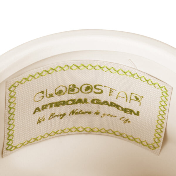 GloboStar® Artificial Garden VENICE 20448 Πήλινο Κεραμικό Κασπώ Γλάστρα - Flower Pot Μπεζ  Φ17cm x Υ15cm - Image 6