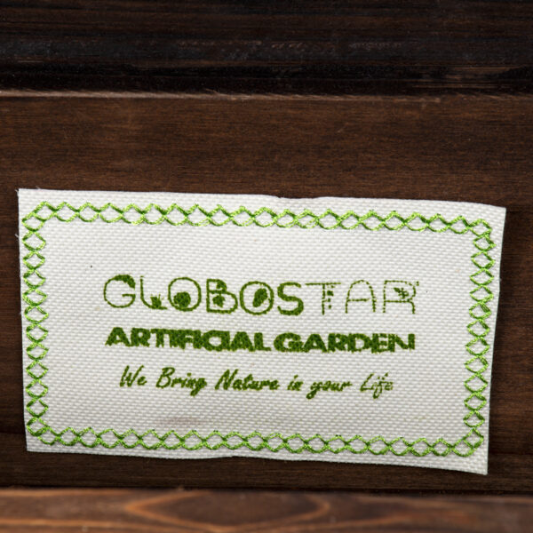 GloboStar® Artificial Garden SIKINOS 20477 Επιτοίχιο Ξύλινο Κασπώ Γλάστρα - Flower Pot Καφέ Φ38cm x Υ45cm - Image 8