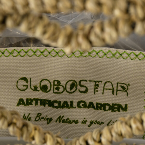 GloboStar® Artificial Garden MALTA 20478 ΣΕΤ 2 Επιτοίχια Ρατάν Πλεκτά Κασπώ Γλάστρες - Flower Pots Μπεζ A:Φ24cm x Υ14cm B:Φ30cm x Υ26cm - Image 14