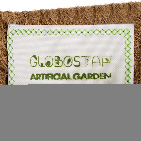 GloboStar® Artificial Garden SALAMINA 20479 Κρεμαστό Κασπώ Γλάστρα - Flower Pot από Φλοιό Καρύδας Καφέ Φ20cm x Υ10cm - Image 7