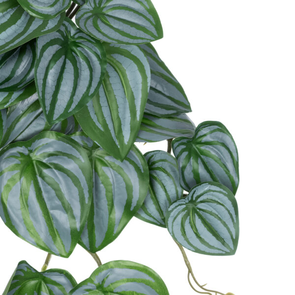 GloboStar® Artificial Garden PEPEROMIA HANGING PLANT 20603 Τεχνητό Διακοσμητικό Κρεμαστό Φυτό Πεπερόμια Υ45cm - Image 2