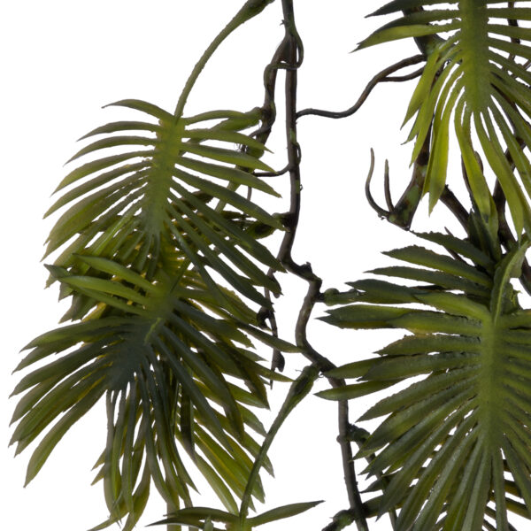 GloboStar® Artificial Garden HANGING FERN 20614 Τεχνητό Διακοσμητικό Κρεμαστό Φυτό Φτέρη Μ30 x Π10 x Υ90cm - Image 2