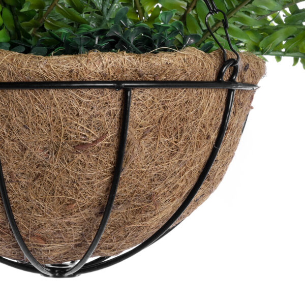 GloboStar® Artificial Garden FERN HANGING PLANT 20624 Τεχνητό Κρεμαστό Διακοσμητικό Φυτό Φτέρης Y45cm - Image 4