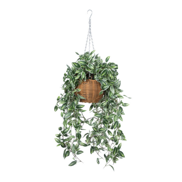 GloboStar® Artificial Garden GOLDEN BELL WILLOW HANGING PLANT 20627 Τεχνητό Κρεμαστό Διακοσμητικό Φυτό Ιτίας  Y80cm - Image 2