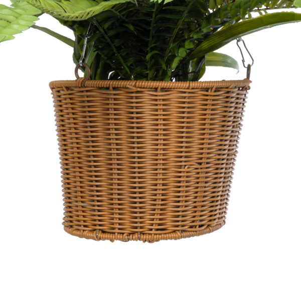 GloboStar® Artificial Garden FERN HANGING BOUQUET PLANT 20629 Τεχνητό Κρεμαστό Διακοσμητικό Φυτό Φτέρης  Y56cm - Image 5