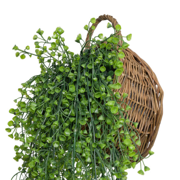 GloboStar® Artificial Garden GOLDEN BELL WILLOW 1 HANGING PLANT 20630 Κρεμαστό Τεχνητό Διακοσμητικό Φυτό Ιτίας  Y110cm - Image 2