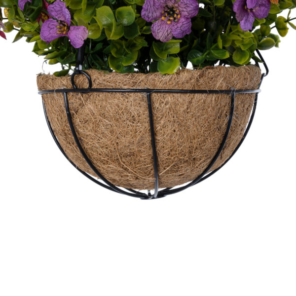 GloboStar® Artificial Garden GERBERA HANGING PLANT 20635 Τεχνητό Κρεμαστό Διακοσμητικό Φυτό Ζέρμπερας Y55cm - Image 5