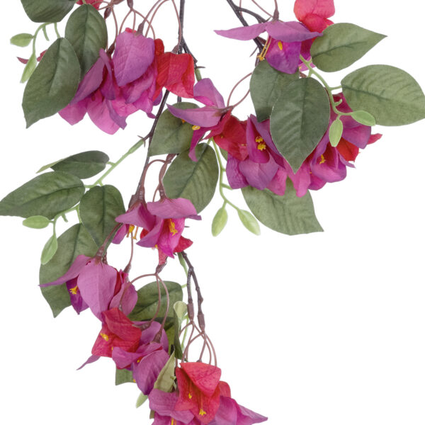 GloboStar® Artificial Garden BOUGAUVILLEA BRANCH 20644 Τεχνητό Διακοσμητικό Κλαδί Μπουκανβίλιας Φουξ Y80cm - Image 2