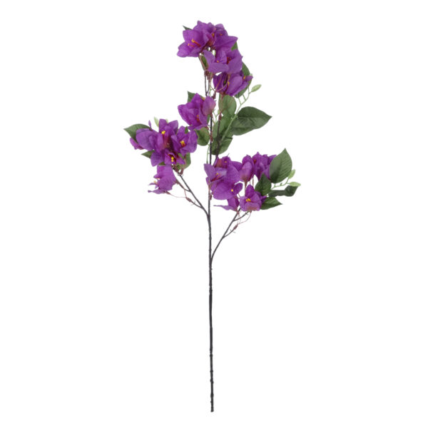 GloboStar® Artificial Garden BOUGAUVILLEA BRANCH 20646 Τεχνητό Διακοσμητικό Κλαδί Μπουκανβίλιας Μωβ Y80cm