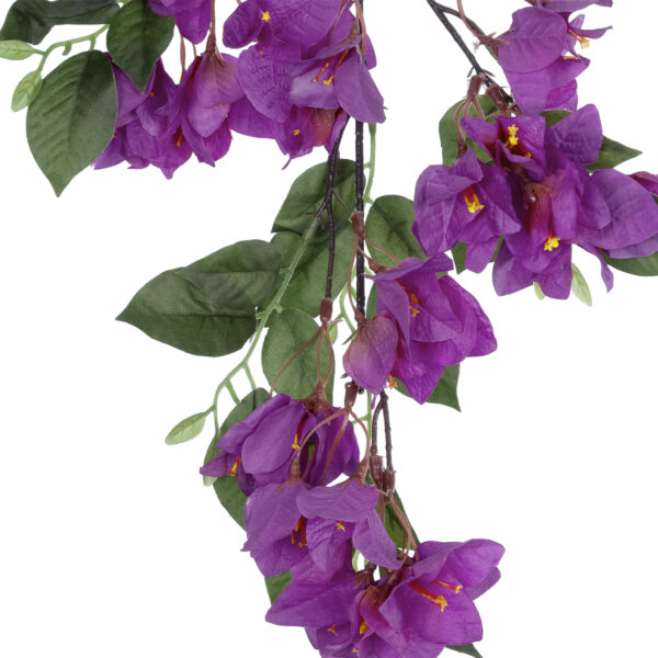 GloboStar® Artificial Garden BOUGAUVILLEA BRANCH 20646 Τεχνητό Διακοσμητικό Κλαδί Μπουκανβίλιας Μωβ Y80cm - Image 2