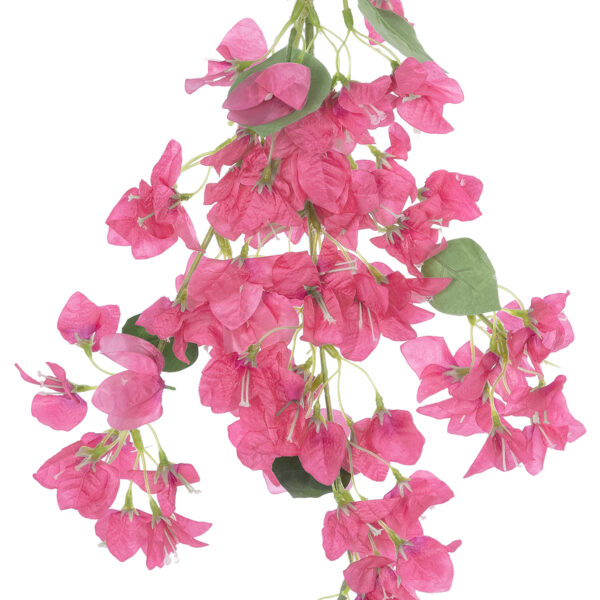 GloboStar® Artificial Garden BOUGAUVILLEA BRANCH 20649 Τεχνητό Διακοσμητικό Κλαδί Μπουκανβίλιας Φουξ Y115cm - Image 2