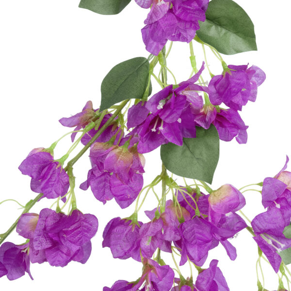 GloboStar® Artificial Garden BOUGAUVILLEA BRANCH 20650 Τεχνητό Διακοσμητικό Κλαδί Μπουκανβίλιας Μωβ Y115cm - Image 2