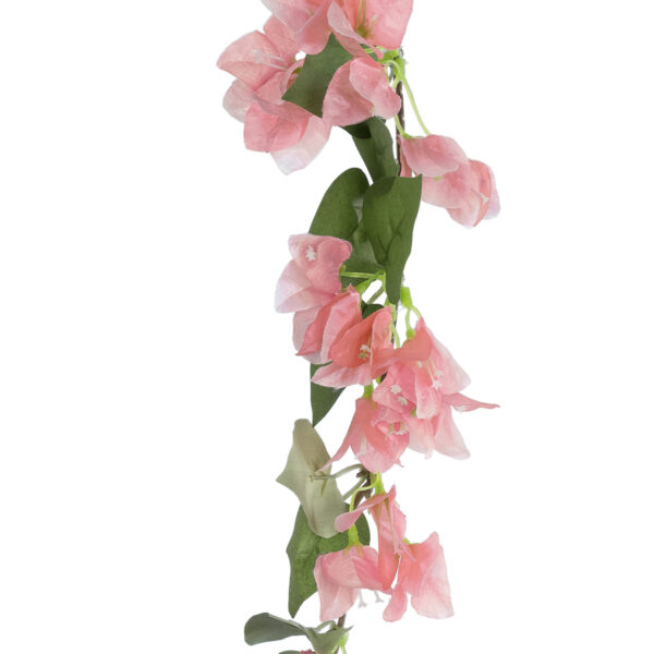 GloboStar® Artificial Garden BOUGAUVILLEA BRANCH 20655 Τεχνητό Διακοσμητικό Κλαδί Μπουκανβίλιας Ροζ - Πορτοκαλί Y80cm - Image 2