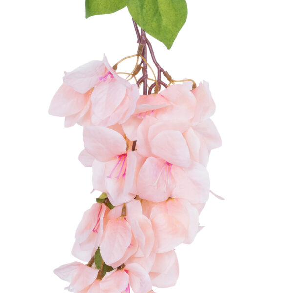 GloboStar® Artificial Garden BOUGAUVILLEA BRANCH 20660 Τεχνητό Διακοσμητικό Κλαδί Μπουκανβίλιας Ροζ - Πορτοκαλί Y80cm - Image 2