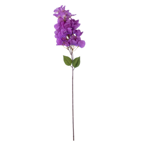 GloboStar® Artificial Garden BOUGAUVILLEA BRANCH 20661 Τεχνητό Διακοσμητικό Κλαδί Μπουκανβίλιας Μωβ Y80cm