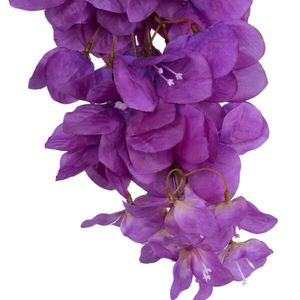 GloboStar® Artificial Garden BOUGAUVILLEA BRANCH 20661 Τεχνητό Διακοσμητικό Κλαδί Μπουκανβίλιας Μωβ Y80cm - Image 2