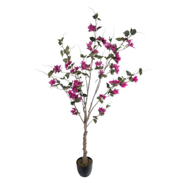 GloboStar® Artificial Garden BOUGAUVILLEA 20676 Τεχνητό Διακοσμητικό Φυτό με Ανθη Μπουκανβίλιας Φουξ Υ180cm