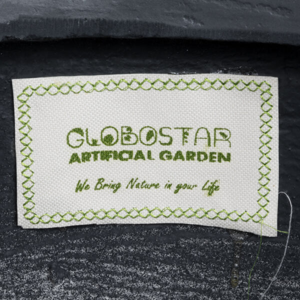 GloboStar® Artificial Garden DAMASCUS 20694 Διακοσμητικό Πολυεστερικό Τσιμεντένιο Κασπώ Γλάστρα - Flower Pot Μαύρο Φ45 x Υ45cm - Image 8