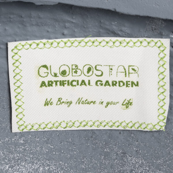 GloboStar® Artificial Garden BALTIMORE 20696 Διακοσμητικό Πολυεστερικό Τσιμεντένιο Κασπώ Γλάστρα - Flower Pot Γκρι Φ43 x Υ23cm - Image 8