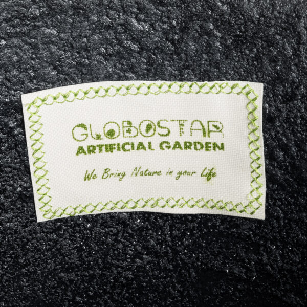 GloboStar® Artificial Garden OLYMPIA 20717 Επιδαπέδιο Πολυεστερικό Τσιμεντένιο Κασπώ Γλάστρα - Flower Pot Μαύρο Φ55 x Υ120cm - Image 8