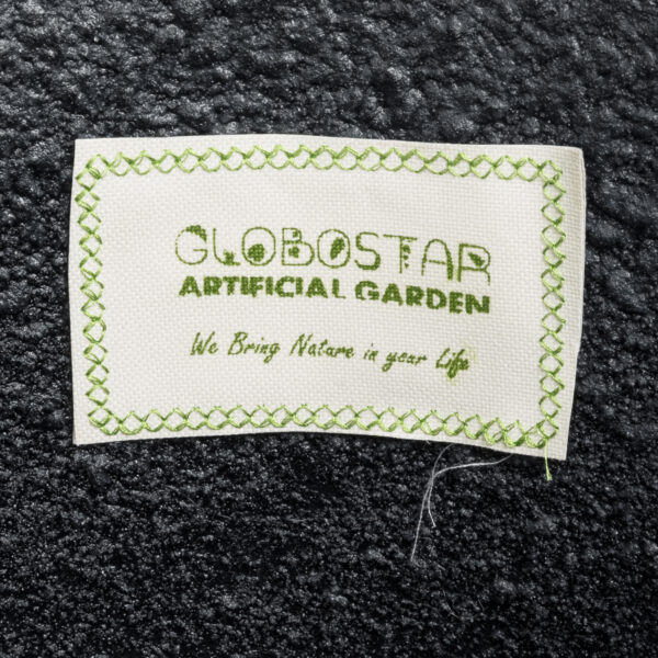 GloboStar® Artificial Garden OLYMPIA 20719 Επιδαπέδιο Πολυεστερικό Τσιμεντένιο Κασπώ Γλάστρα - Flower Pot Μαύρο Φ55 x Υ60cm - Image 8